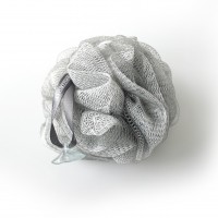 Exfoliating Bath & Shower Body Puff / Buffer (Silver Grey)